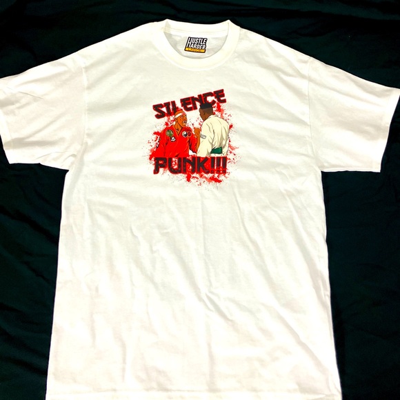 Silence Punk! Karate Master Dragonfly Jones & Kenji - Martin - White Tee - Picture 2 of 4